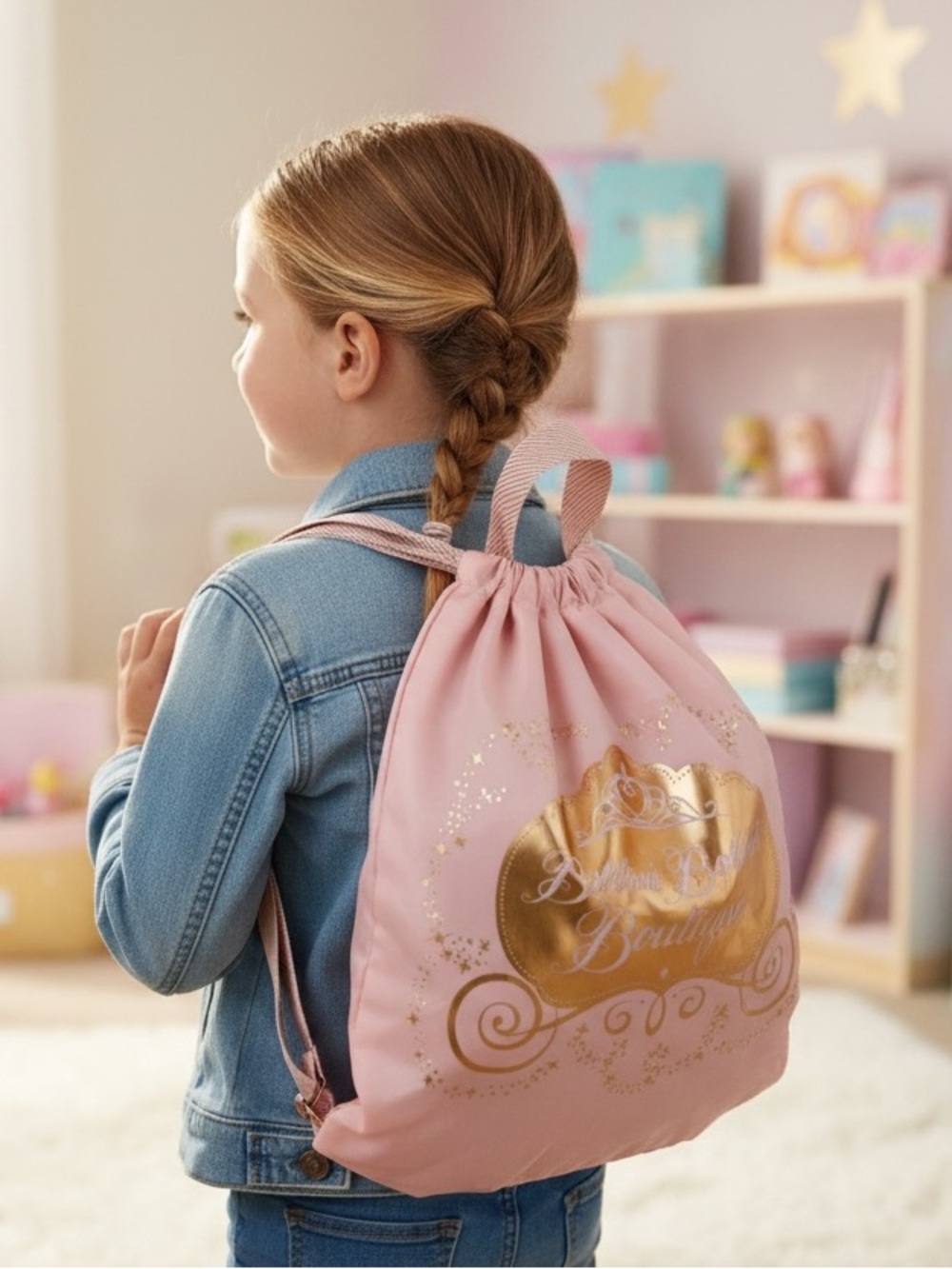 Disney pink with gold logo backpack for every Disney Princess